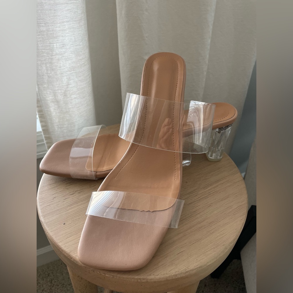 Clear Strap Heel